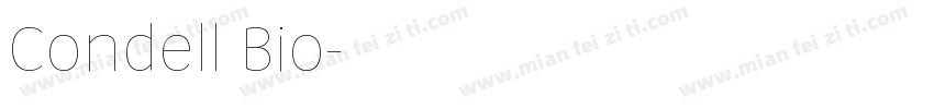 Condell Bio字体转换